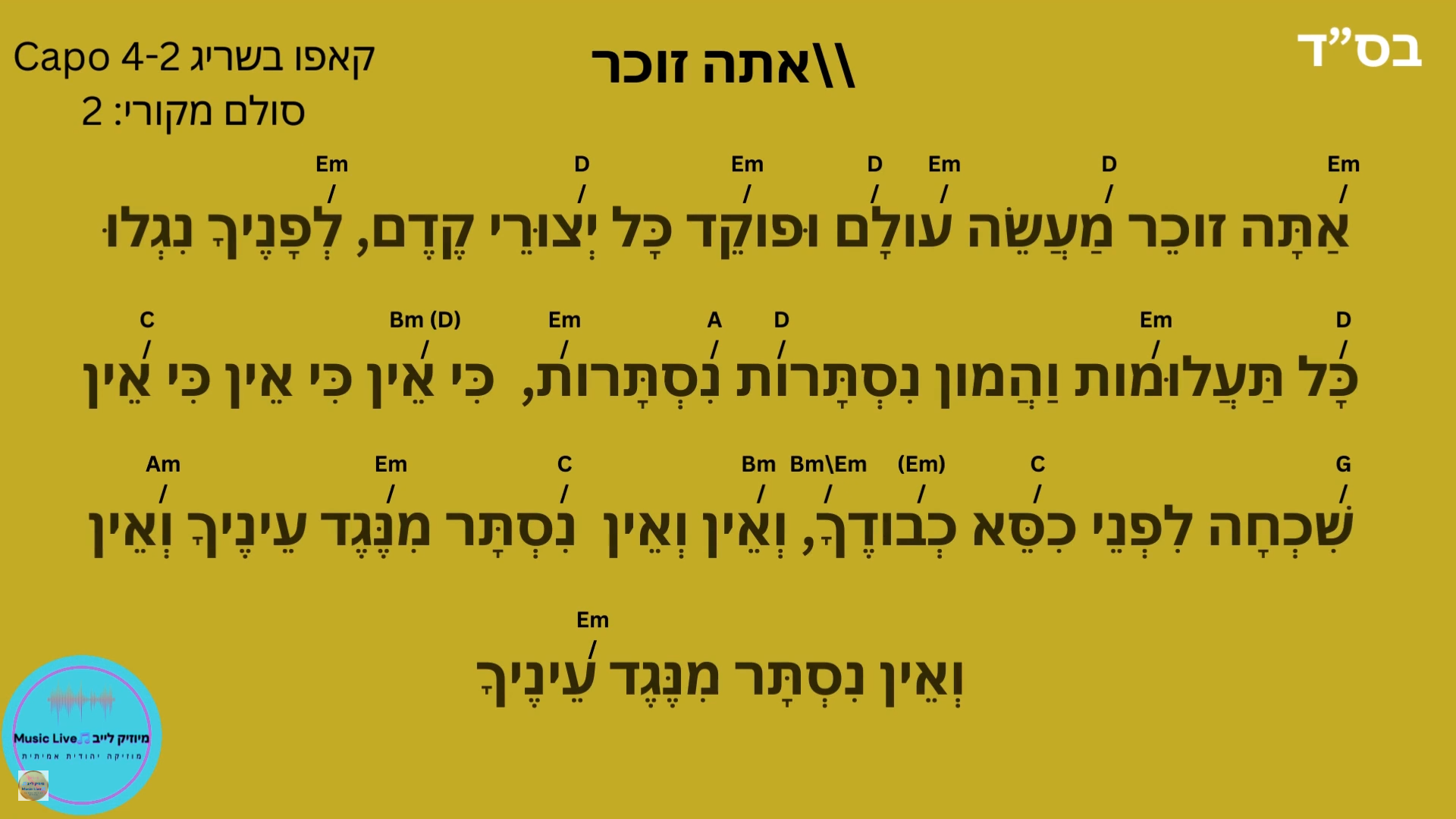 אקורדים לשיר אתה זכר (ישי ריבו_מבד.png